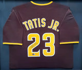 San Diego Padres Fernando Tatis Jr. Autographed Framed Brown Jersey Beckett BAS Stock #268091