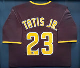 San Diego Padres Fernando Tatis Jr. Autographed Framed Brown Jersey Beckett BAS Stock #200418