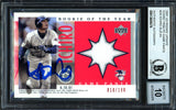 Ichiro Suzuki Autographed 2001 UD Game Used Jersey Card #J-13 Seattle Mariners Auto Grade Gem Mint 10 #10/100 Beckett BAS #13605078