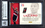 Damian Lillard Autographed 2012-13 Panini Intrigue Rookie Card #137 Portland Trail Blazers Auto Grade Gem Mint 10 Beckett BAS #13605408