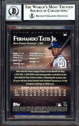 Fernando Tatis Jr. Autographed 2019 Stadium Club Red Rookie Card #88 San Diego Padres Auto Grade Gem Mint 10 Beckett BAS #13606470