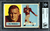 Joe Childress Autographed 1957 Topps Rookie Card #100 Chicago Cardinals Beckett BAS #13608290