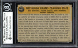Bill Burwell & Mickey Vernon Autographed 1960 Topps Card #467 Pittsburgh Pirates Beckett BAS #13608557