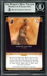 Damian Lillard Autographed 2011-12 Panini Limited Draft Pick Redemption Rookie Card #6 Portland Trail Blazers Beckett BAS #13609380