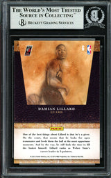 Damian Lillard Autographed 2011-12 Panini Limited Draft Pick Redemption Rookie Card #6 Portland Trail Blazers Beckett BAS #13609380