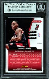 Damian Lillard Autographed 2012-13 Panini Totally Certified Rookie Card #70 Portland Trail Blazers Beckett BAS #13609496