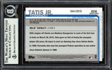 Fernando Tatis Jr. Autographed 2019 Topps Update Gold Rookie Card #US56 San Diego Padres #1641/2019 (Smudged) Beckett BAS #13609593