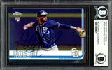 Fernando Tatis Jr. Autographed 2019 Topps Chrome Rookie Card #203 San Diego Padres (Bubbling) Beckett BAS #13609627