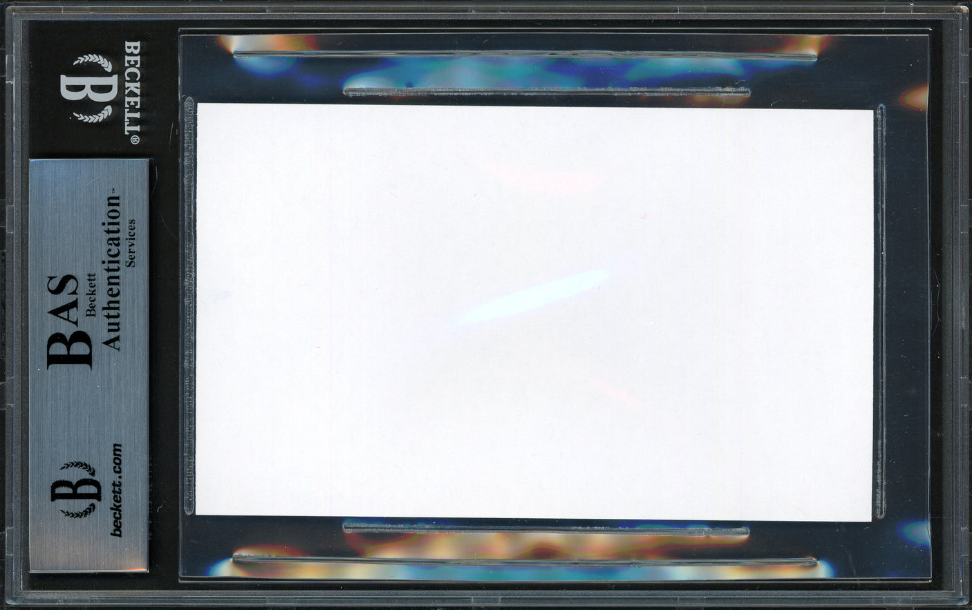 Ken Griffey Jr. Autographed 3x5 Index Card Seattle Mariners Beckett BAS Stock #200227