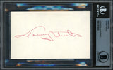 Johnny Unitas Autographed 3x5 Index Card Baltimore Colts Beckett BAS #13610543