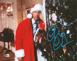 Chevy Chase Christmas Vacation Signed 11x14 Horizontal Tree Photo BAS Witnessed