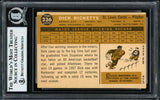 Dick Ricketts Autographed 1960 Topps Card #236 St. Louis Cardinals Beckett BAS #12056659