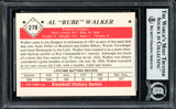 Al "Rube" Walker Autographed 1979 TCMA Card #278 Brooklyn Dodgers Beckett BAS #12058691