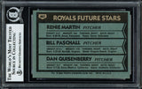 Dan Quisenberry Autographed 1980 Topps Rookie Card #667 Kansas City Royals Beckett BAS #12058703