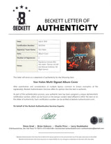 Alex Van Halen & Michael Anthony Signed Self Titled Album Cover BAS Slabbed