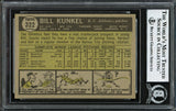 Bill Kunkel Autographed 1961 Topps Rookie Card #322 Kansas City A's Beckett BAS #12305969