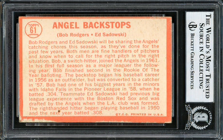 Ed Sadowski Autographed 1964 Topps Card #61 Los Angeles Angels Beckett BAS #12306065