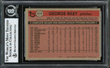 George Riley Autographed 1981 Topps Rookie Card #514 Chicago Cubs Beckett BAS #12306798