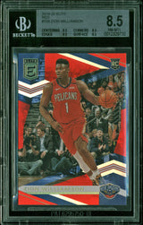Pelicans Zion Williamson 2019-20 Panini Elite #108 BGS NM-MT+ 8.5 MINT