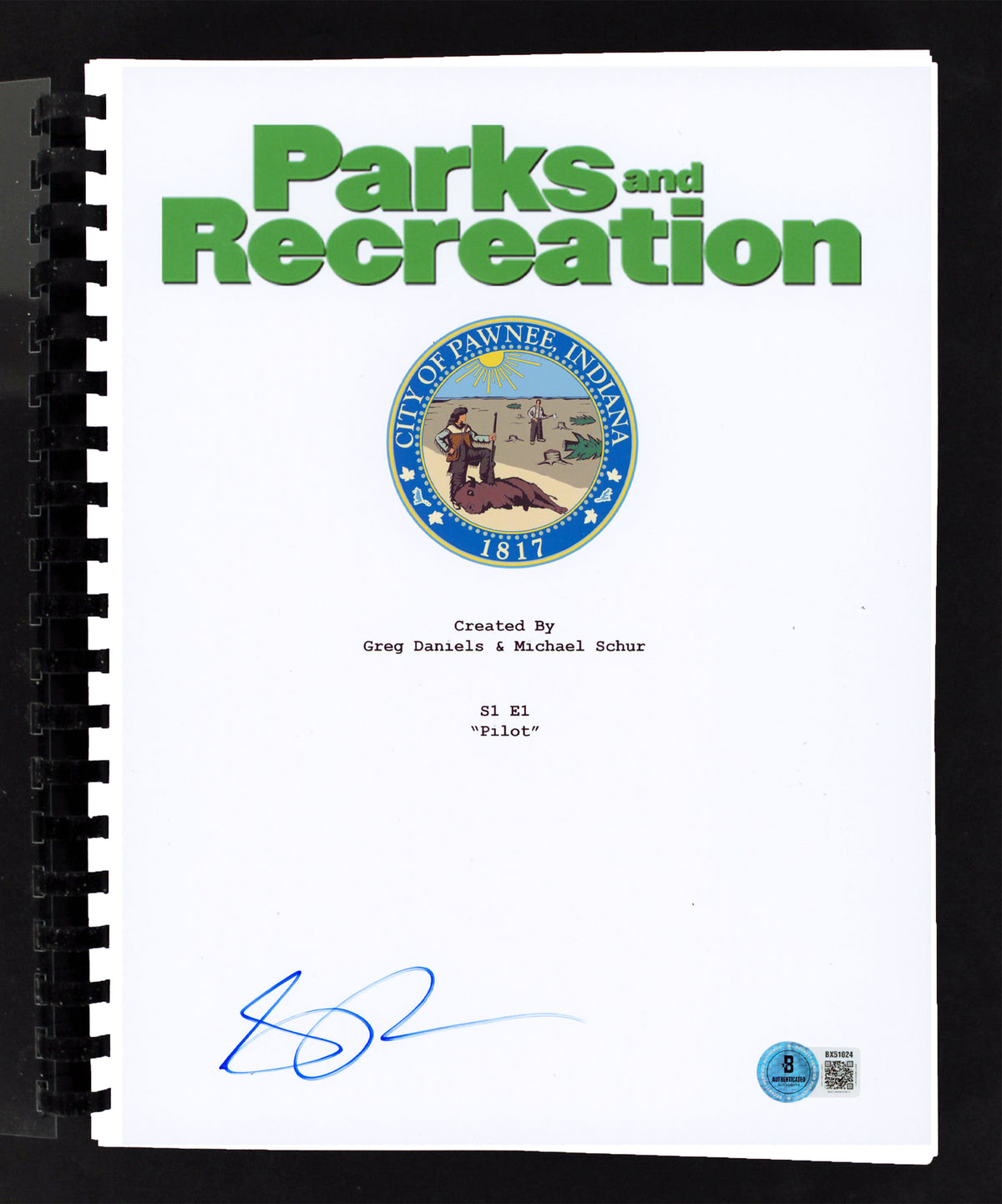 Amy Poehler Parks & Recreation Authentic Signed Movie Script BAS #BX51024