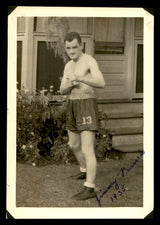 Jimmy Francis Autographed 4.5x6.5 Photo Boxer "1935" SKU #179772