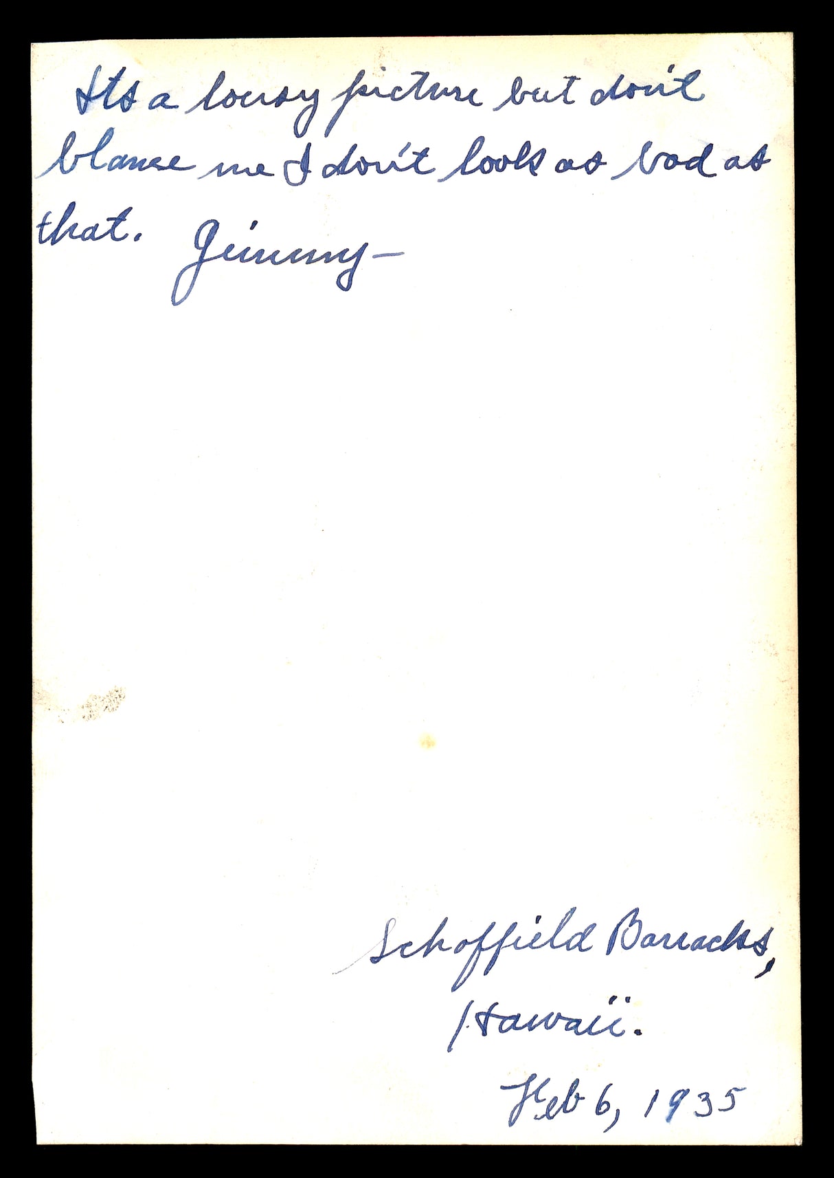 Jimmy Francis Autographed 4.5x6.5 Photo Boxer "1935" SKU #179772