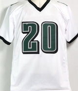Brian Dawkins Autographed White Pro Style Jersey- JSA W Auth *2