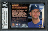 Alex Rodriguez Autographed 1996 Pacific Crown Estrellas Latinas Card #EL-26 Seattle Mariners Beckett BAS #12410191