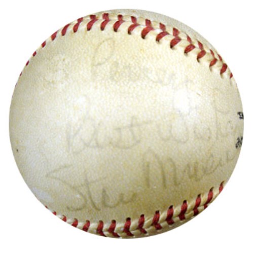 Stan Musial Autographed Official NL Giles Baseball St. Louis Cardinals "To Percey, Best Wishes" PSA/DNA #P41776