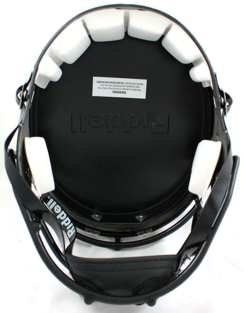 Ricky Williams Autographed Blackout Full Size Helmet W/ SWED- JSA W Auth *White