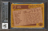 49ers Jerry Rice "HOF 2010" Signed 1986 Topps #161 RC Card Auto 10 BAS Slabbed 4