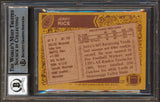49ers Jerry Rice "HOF 2010" Signed 1986 Topps #161 RC Card Auto 10 BAS Slabbed 1