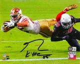 George Kittle Signed SF 49ers 8x10 Diving Catch PF Photo- Beckett W Holo *Black