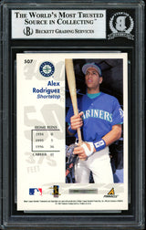 Alex Rodriguez Autographed 1997 Score Goin' Yard Card #507 Seattle Mariners Beckett BAS #12410253