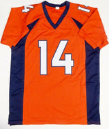 Courtland Sutton Autographed Orange Pro Style Jersey- JSA W Auth *4