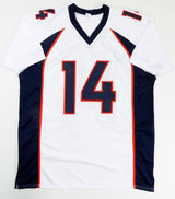 Courtland Sutton Autographed White Pro Style Jersey - JSA W Auth *4