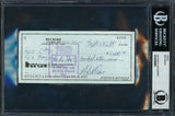 Max McGee Autographed 3x6 Check Green Bay Packers Beckett BAS Stock #128844