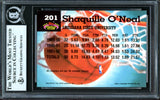 Shaquille Shaq O'Neal Autographed 1992-93 Stadium Club Members Choice Rookie Card #201 Orlando Magic Beckett BAS #13446806