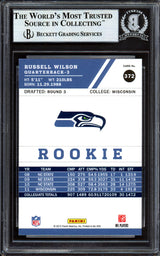 Russell Wilson Autographed 2012 Score Glossy Rookie Card #372 Seattle Seahawks Beckett BAS #13447085
