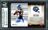 Russell Wilson Autographed 2012 Score Hot Rookies Rookie Card #22 Seattle Seahawks Beckett BAS #13447088