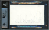 Bo Schembechler Autographed 3x5 Index Card Michigan Beckett BAS #13447220