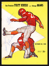 Willie Galimore Autographed 8x10.5 Game Program Chicago Bears Died 1964 Also Signed By Justin Rowland & Glenn Shaw JSA #SS36814