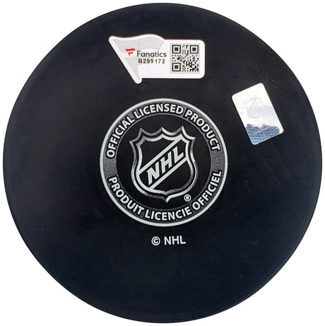 Yanni Gourde Autographed Official Seattle Kraken Logo Hockey Puck Fanatics Holo Stock #200867