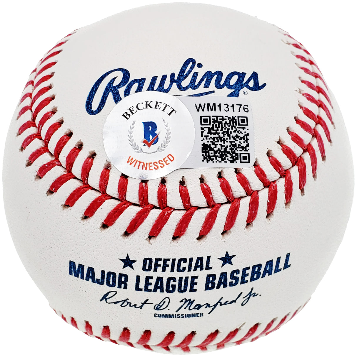 Manny Ramirez Autographed Official MLB Baseball Boston Red Sox "555 HR" Beckett BAS QR Stock #200882
