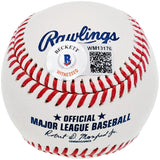Manny Ramirez Autographed Official MLB Baseball Boston Red Sox "555 HR" Beckett BAS QR Stock #200882