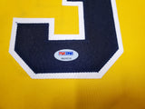 Michigan Wolverines Trey Burke Autographed Yellow Jersey PSA/DNA Stock #200887