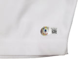 Jon Bones Jones Autographed White Boxing Trunks Beckett BAS QR Stock #200323
