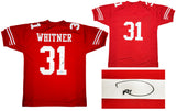 San Francisco 49ers Donte Whitner Autographed Red Jersey Beckett BAS QR Stock #200898