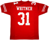 San Francisco 49ers Donte Whitner Autographed Red Jersey Beckett BAS QR Stock #200898