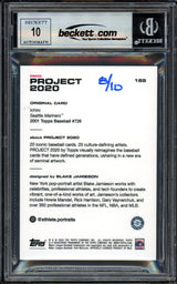 Ichiro Suzuki Autographed Topps Project 2020 Blake Jamieson Card #169 Seattle Mariners Auto Grade Gem Mint 10 Gold #/10 Beckett BAS Stock #200988